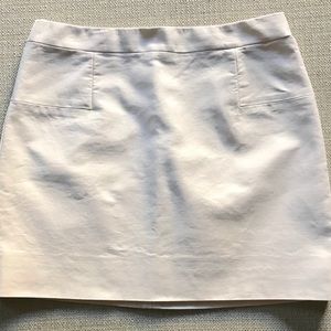 J. Crew cream mini style cotton Skirt fully lined